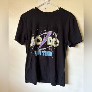 AC/DC Black 1981 Tour Band Tee
